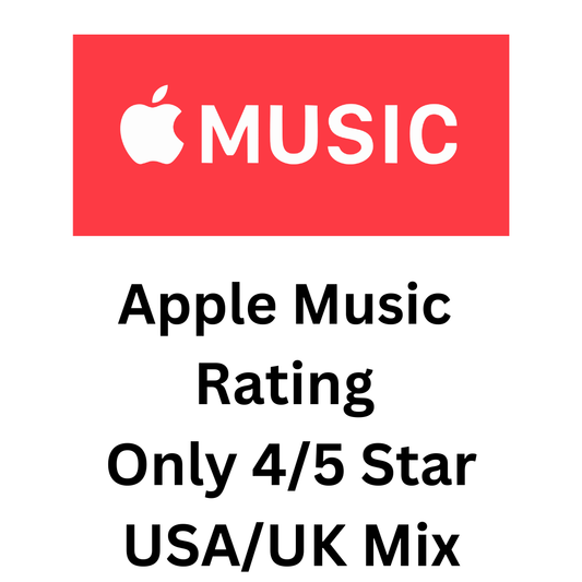 Apple Music Rating Only 4/5 Star USA/UK Mix