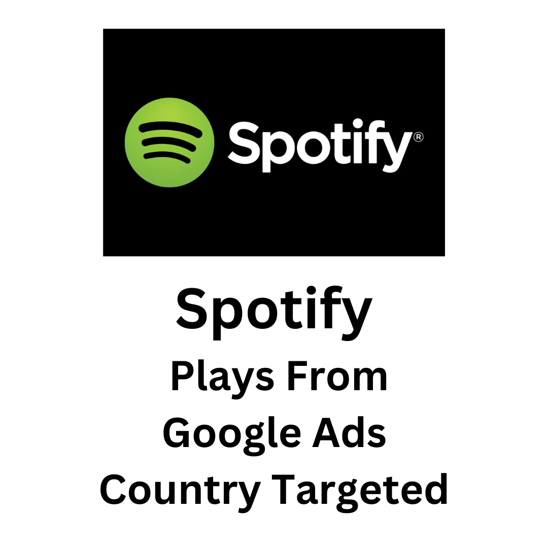 Spotify Plays From Google Ads Country Targeted