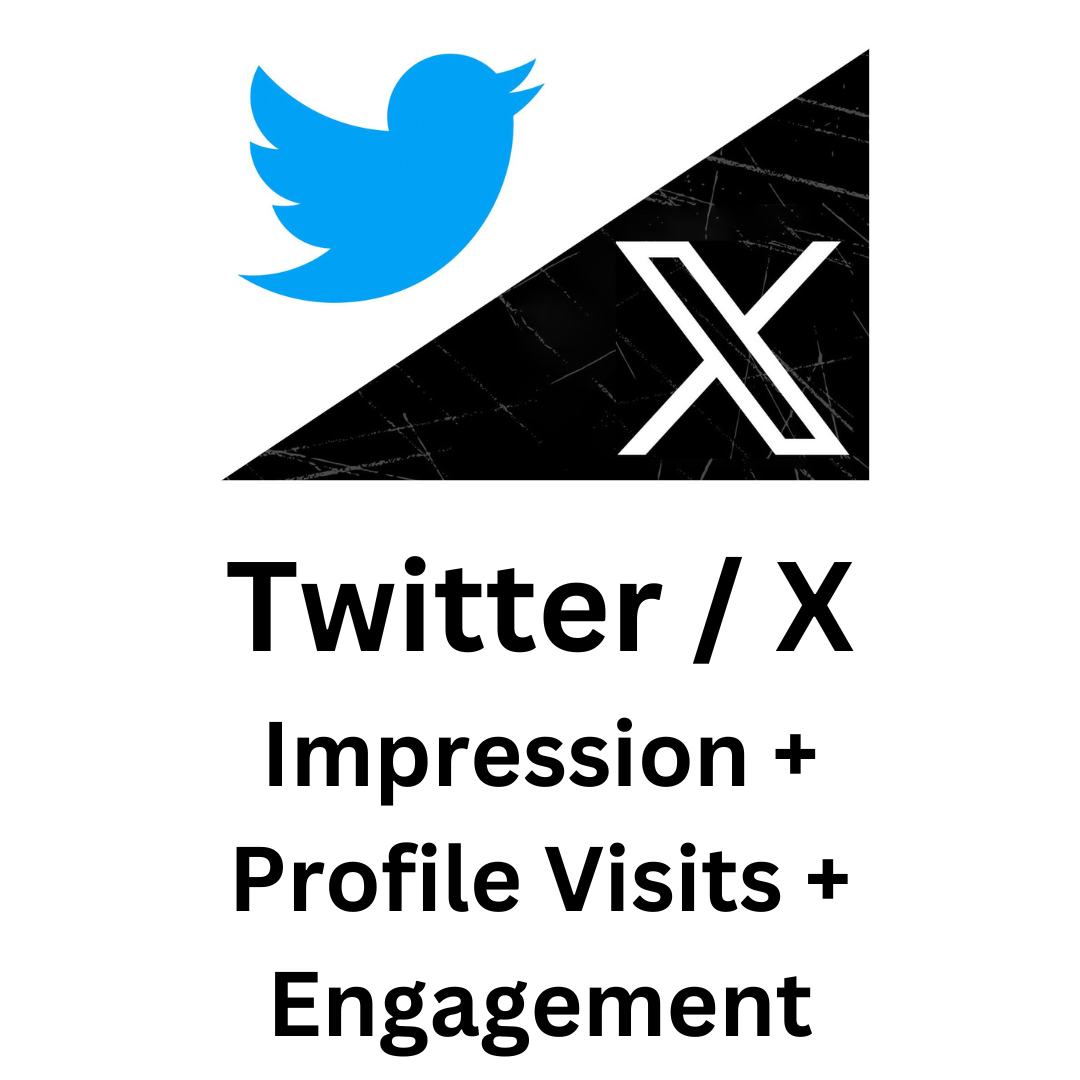 Twitter / X Impression + Profile Visits + Engagement