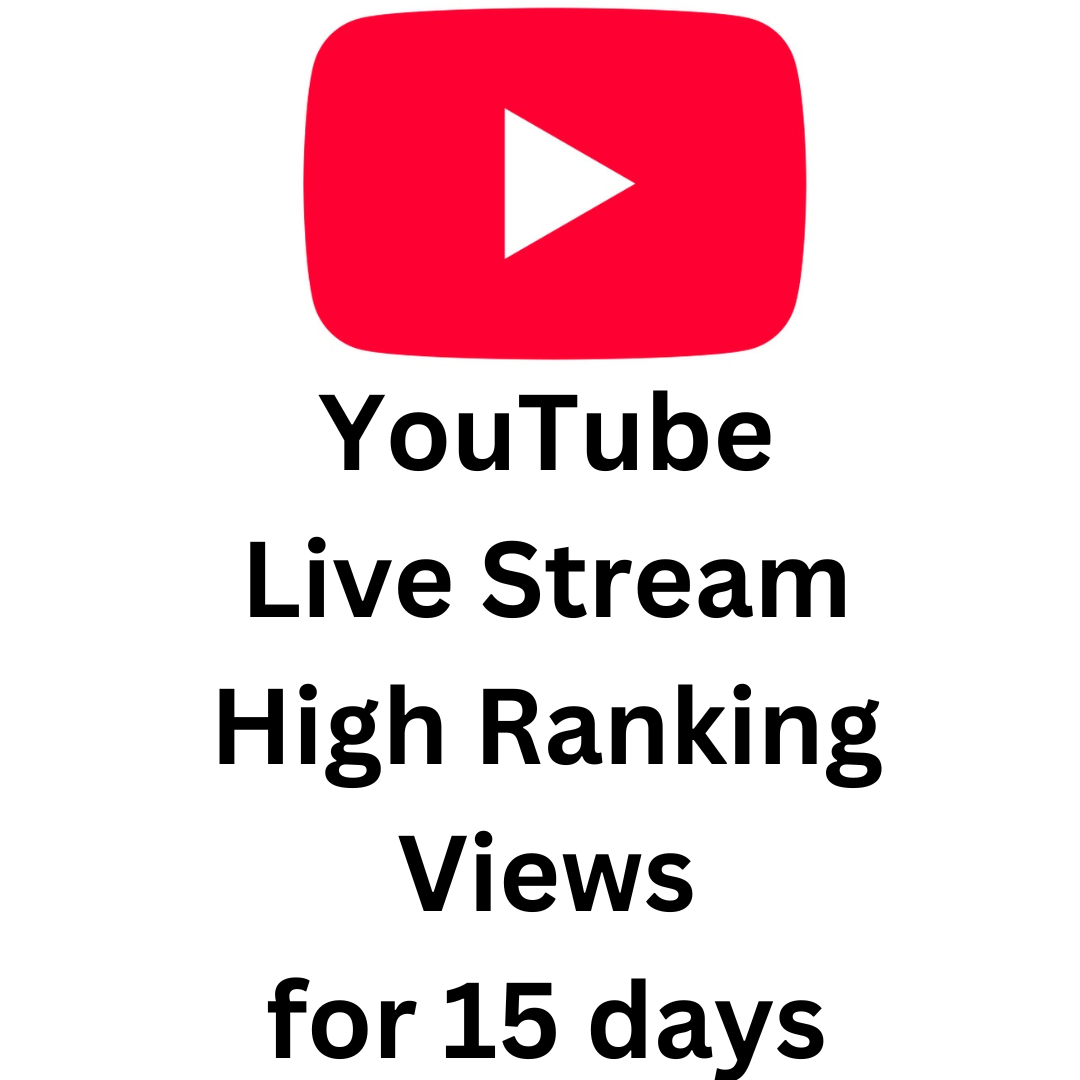 YouTube Live Stream High Ranking Views for 15 days