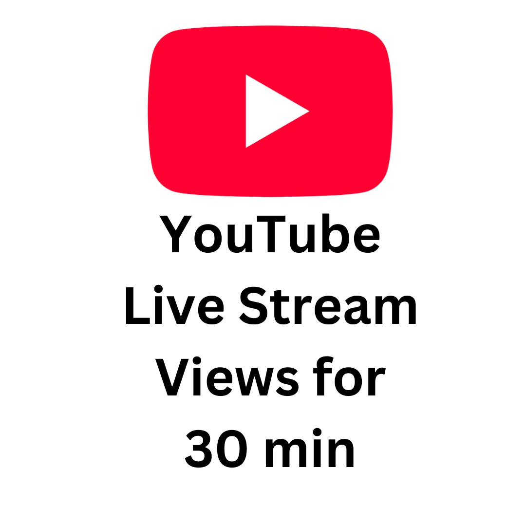 YouTube Live Stream Views for 30 min