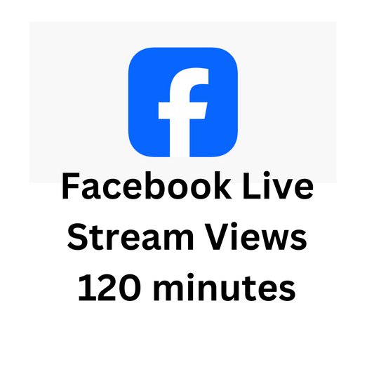 Facebook Live Stream Views 120 minutes