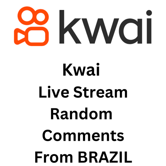 Kwai Live Stream Random Comments From BRAZIL