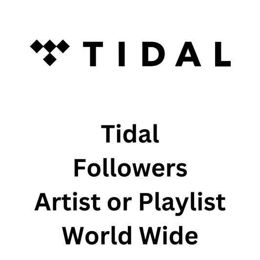 Tidal Followers Artist or Playlist World Wide