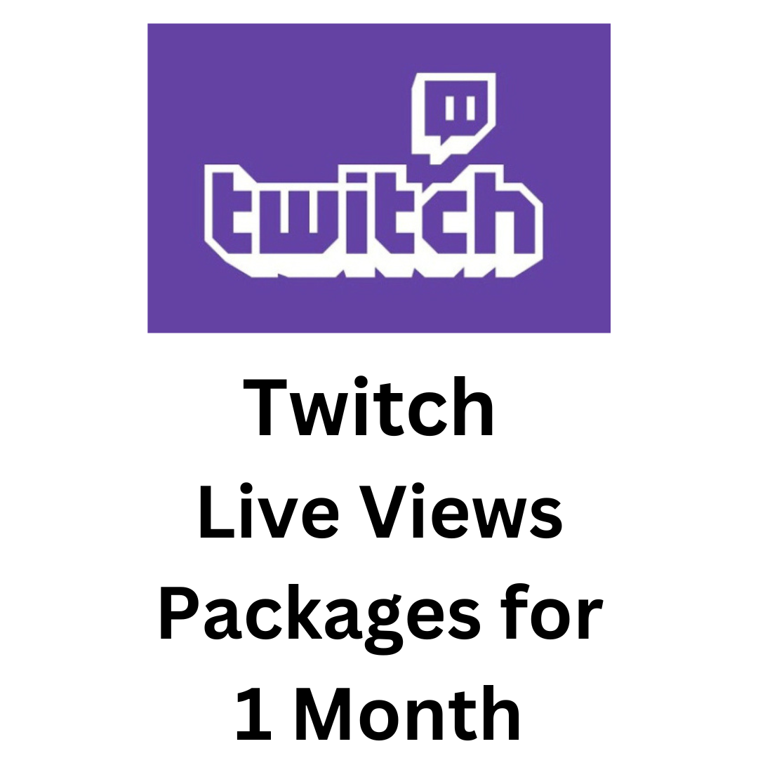 Twitch Live Views Packages for 1 Month