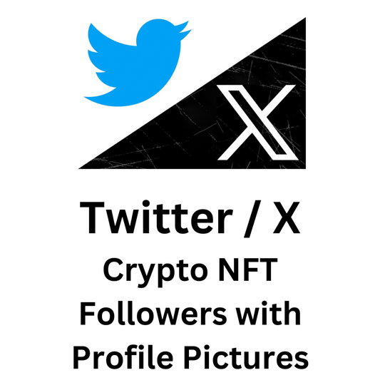 Twitter / X Crypto NFT Followers with Profile Pictures