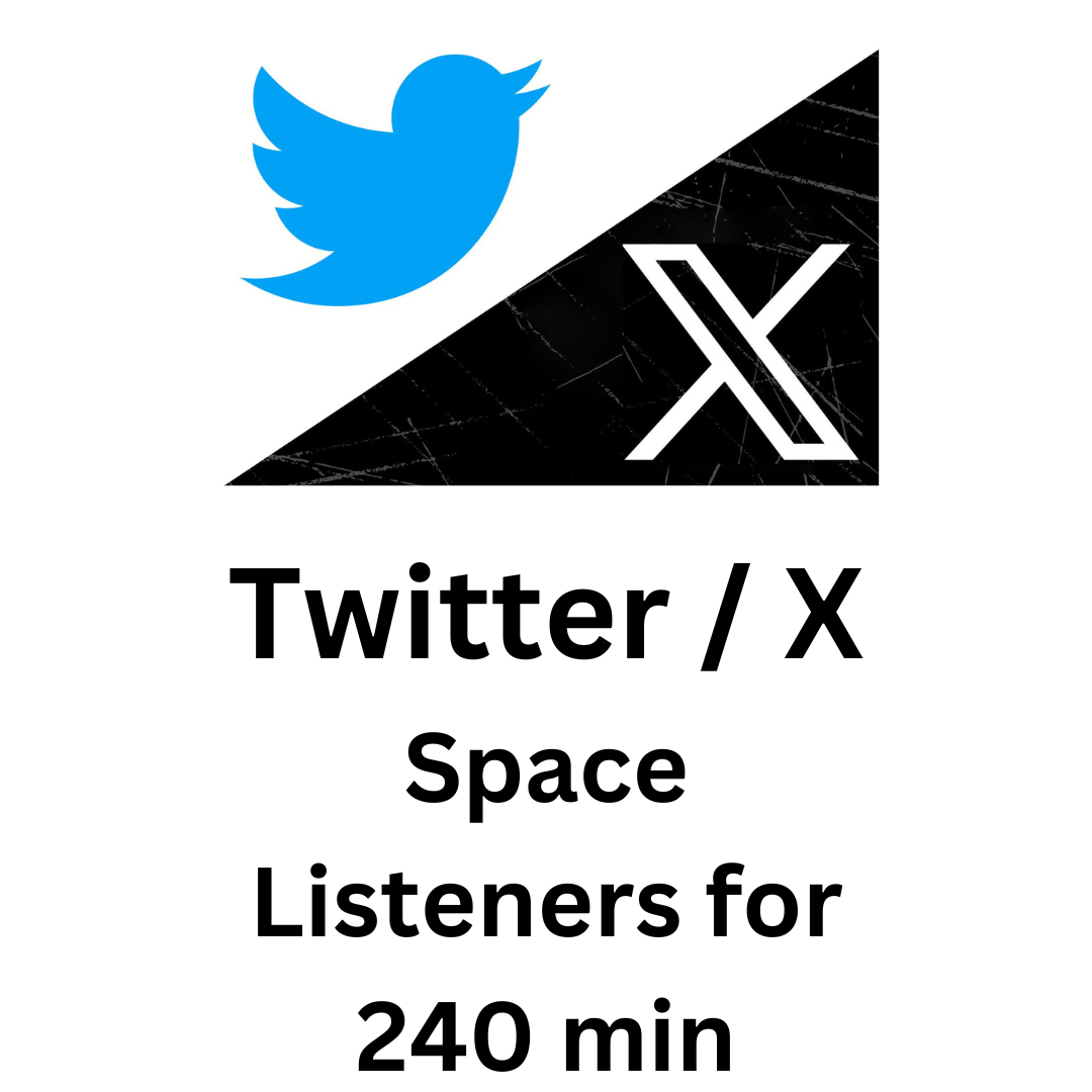 Twitter / X Space Listeners for 240 min