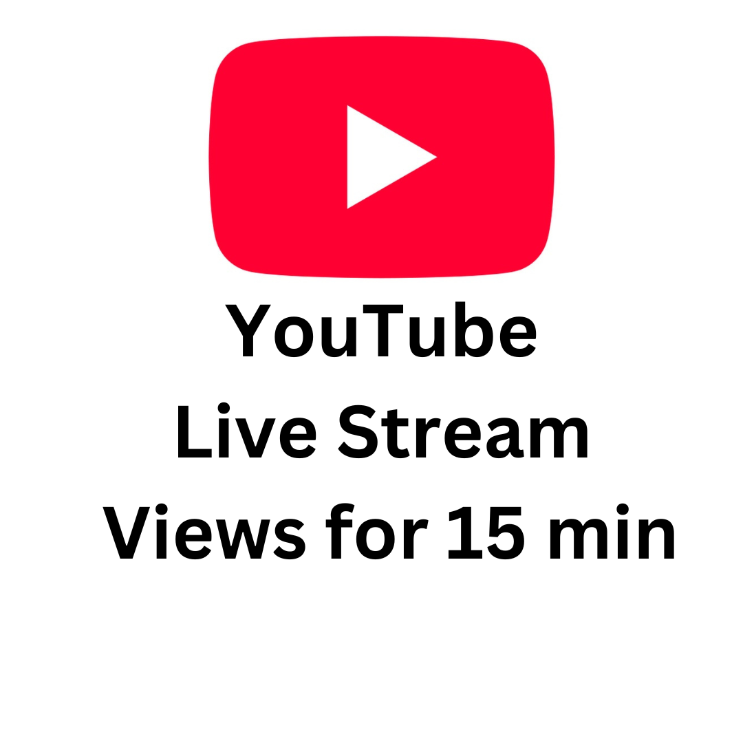 YouTube Live Stream Views for 15 min