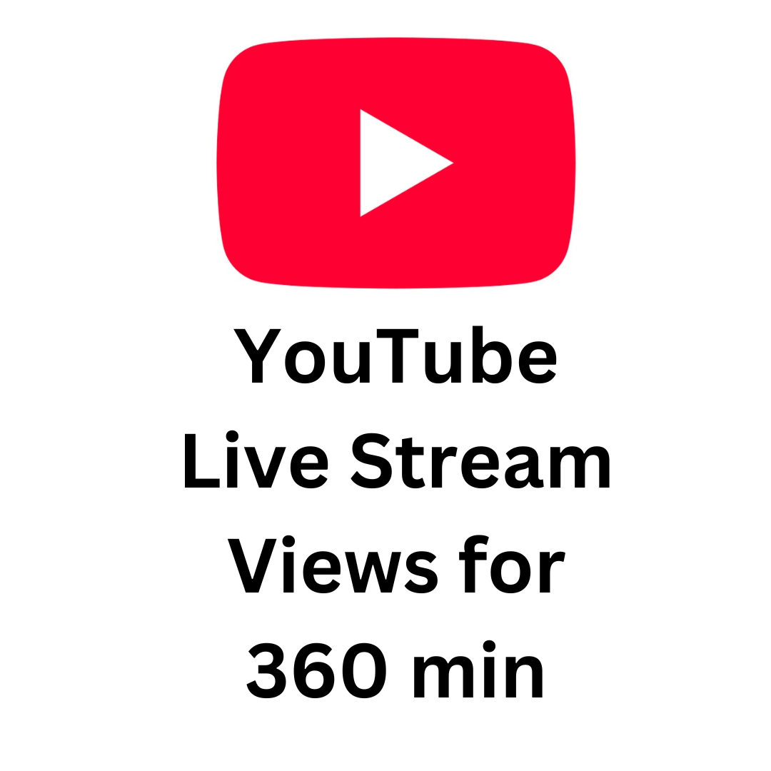 YouTube Live Stream Views for 360 min