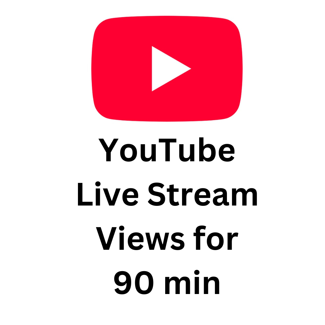 YouTube Live Stream Views for 90 min